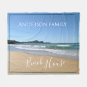 Aangepaste driemaands tapes fleece deken (Voorkant (Horizontaal))