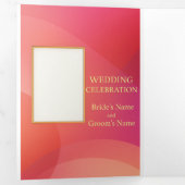 Aangepaste drievoudige brief vouw uitnodiging, Gro Drieluik Uitnodiging (Binnenzijde eerst)