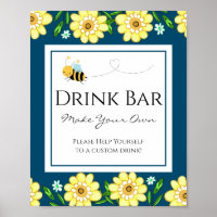 Aangepaste Drink balie voor bijen Baby shower