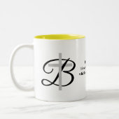 Aangepaste drink mok met godsdienstige zegening en (Links)