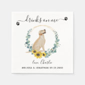 Aangepaste Drinken voor hondenweddenschappen op mi Servet (Voorkant)