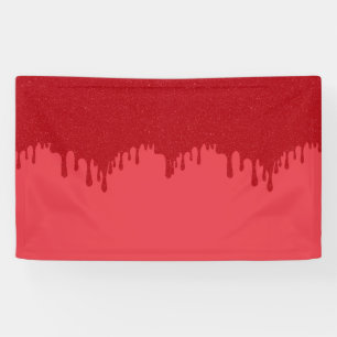 Aangepaste Drip Tomato Rode Banner – Bewerkbaar on