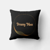Aangepaste dromerige maan Afbeelding en tekst Kussen (Achterkant)
