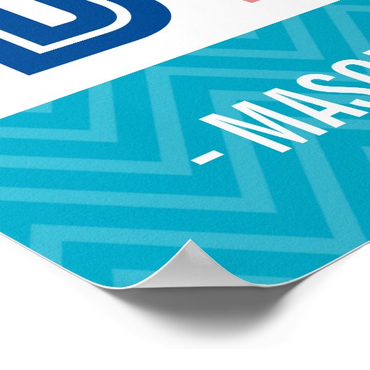 AANGEPASTE DROOM GROOT KLEINE typografie felle kle Poster (Hoek)