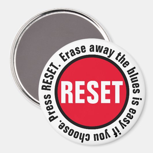 Aangepaste Druk op de Reset Button Magneet (Voorkant / Achterkant)