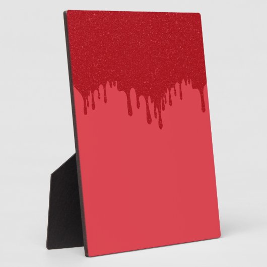 Aangepaste Druppel Rode Tafelblad Plaque met Ezel Fotoplaat (Zijkant)