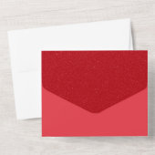 Aangepaste Druppel Tomaat Rode RSVP Uitnodiging (Achterkant)