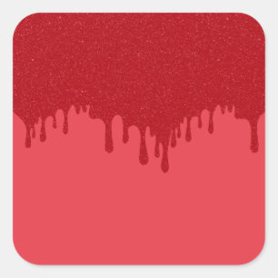 Aangepaste druppel tomatenrode stickers – Bewerkba