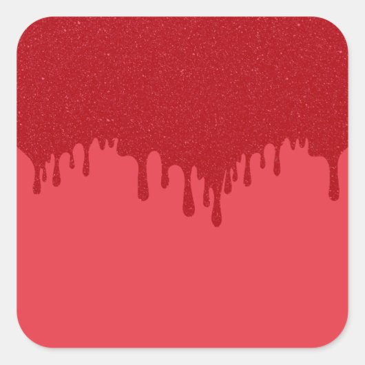 Aangepaste druppel tomatenrode stickers – Bewerkba (Voorkant)