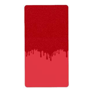 Aangepaste Druppelende Tomaat Rode Verzendlabels O Etiket