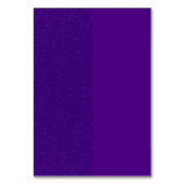 Aangepaste Dual Paarse Glitter Tafel Kaart (Voorkant)