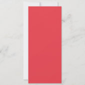 Aangepaste Dual Tomato Red Glitter Slim Flat Kaart (Achterkant)