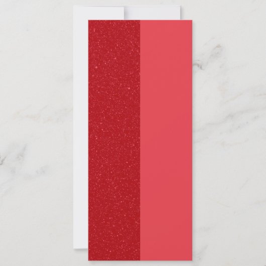Aangepaste Dual Tomato Red Glitter Slim Flat Kaart (Voorkant)