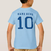 AANGEPASTE DUBBELE DIGITS CLUB #10 BIRTHDAY T-shir T-shirt (Achterkant)