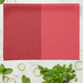 Aangepaste dubbele textuur tomaat rode keukenhandd theedoek (Gevouwen)