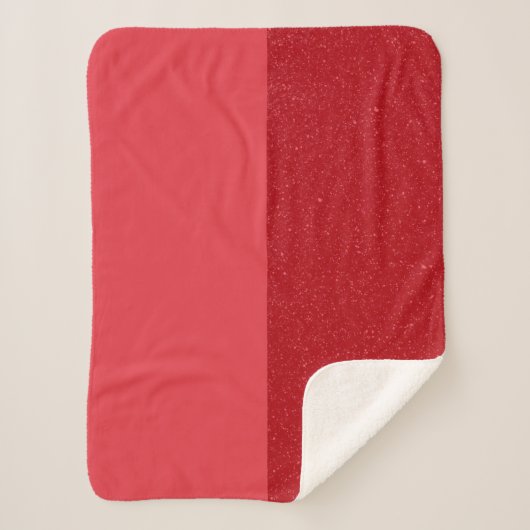 Aangepaste dubbele tomaat rode sherpa deken (Voorkant)
