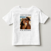 Aangepaste dubbelzijdige foto en tekst kinder shirts (Voorkant)