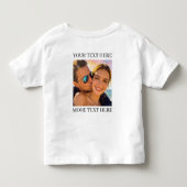 Aangepaste dubbelzijdige foto en tekst kinder shirts (Achterkant)