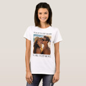 Aangepaste dubbelzijdige foto en tekst t-shirt (Voorkant volledig)