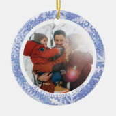 Aangepaste dubbelzijdige foto kerst ornament (Voorkant)