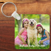 Aangepaste dubbelzijdige Kinder gepersonaliseerde  Sleutelhanger (Voorkant)