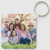 Aangepaste dubbelzijdige oma familie twee foto sleutelhanger (Achterkant)