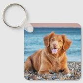 Aangepaste Dubbelzijdige Pet Dog Foto Sleutelhanger (Voorkant)