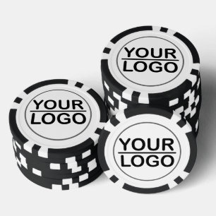Aangepaste Dubbelzijdige Poker Chips met Logo