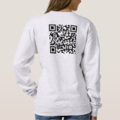 Aangepaste dubbelzijdige print QR Code Womens Ash Trui (Achterkant)