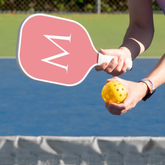 Aangepaste dubbelzijdige Sjabloon Monogram Initiaa Pickleball Paddle (Insitu)
