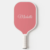 Aangepaste dubbelzijdige Sjabloon Monogram Initiaa Pickleball Paddle (Achterkant)