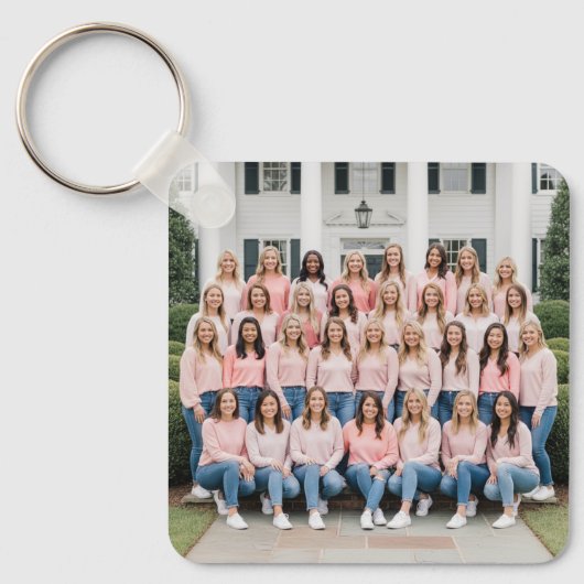 Aangepaste dubbelzijdige Sorority Sleutelhanger (Voorkant)