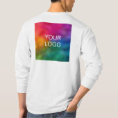 Aangepaste dubbelzijdige Upload Mannen met lange h T-shirt (Achterkant)