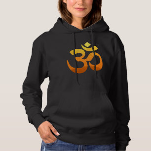 Aangepaste dubbelzijdige yoga op symbool goud zon  hoodie