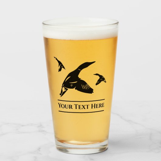 Aangepaste duck Hunting Beer Glass Tumblr Glas (Voorkant gevuld)