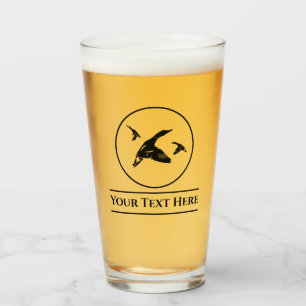 Aangepaste duck Hunting Beer Glass Tumblr Glas