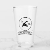Aangepaste duck Hunting Beer Glass Tumblr Glas (Voorkant)