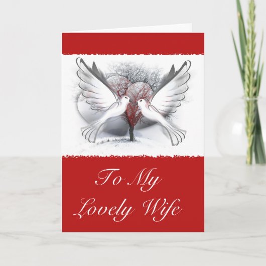 Aangepaste duif met Kaart harten (Voorkant)