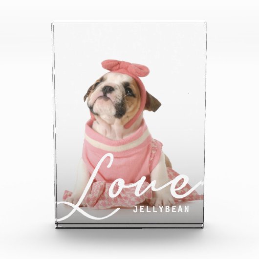 Aangepaste duim LOVE Cute Fotoblokken (Voorkant)