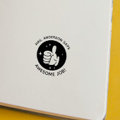 Aangepaste duimen omhoog Uitstekende Job Teacher S Rubberstempel