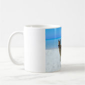 Aangepaste Duitse herder op het strand Koffie Mok (Links)