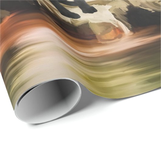 Aangepaste Duitse herder Vuurtoren inpakpapier (Rol Hoek)