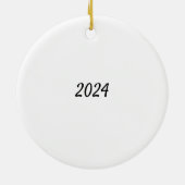 Aangepaste Duitse Herdershond Keramisch Ornament (Achterkant)