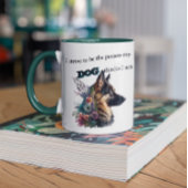 Aangepaste Duitse Mok van Shepherd Dog-Lover Coffe