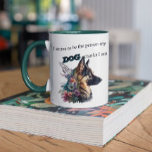 Aangepaste Duitse Mok van Shepherd Dog-Lover Coffe