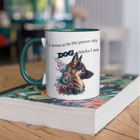 Aangepaste Duitse Mok van Shepherd Dog-Lover Coffe