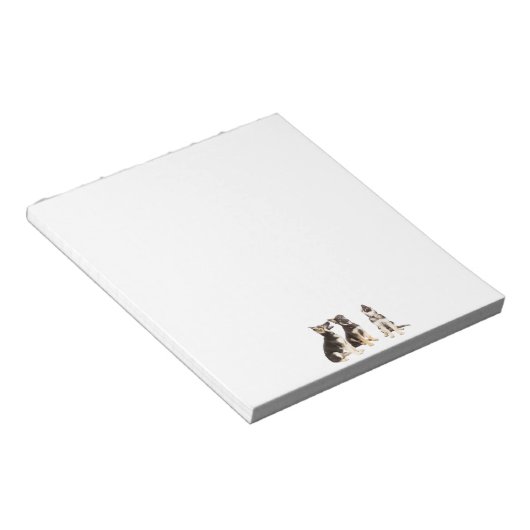 Aangepaste Duitse Puppies van Shepherd Notitieblok (Schuin)