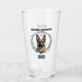 Aangepaste Duitse Shepherd Dad Glas (Voorkant)