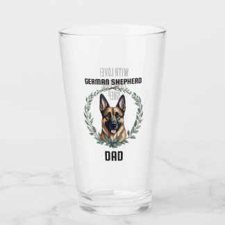 Aangepaste Duitse Shepherd Dad Glas