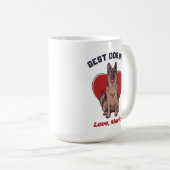 Aangepaste Duitse Shepherd Dog Dad Koffiemok (Voorkant rechts)